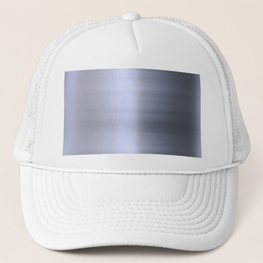 織られるブラシをかけられた銀製の金属 キャップ (正面)