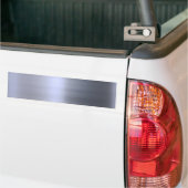 織られるブラシをかけられた銀製の金属 バンパーステッカー (トラック上)