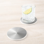 織られる回状によってブラシをかけられるアルミニウム コースター (側面)