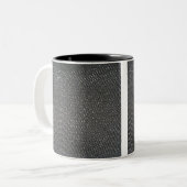 織られる実質の未加工カーボン繊維 ツートーンマグカップ (正面左)