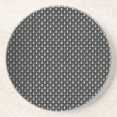 織られる非常に現実的なカーボン繊維 コースター (正面)