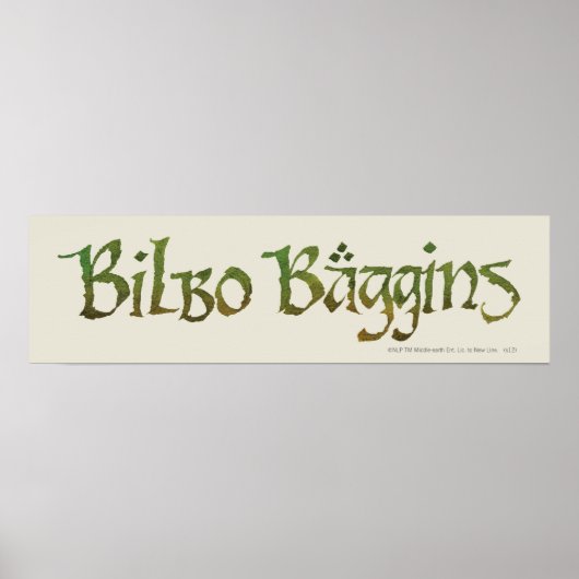 織られるBILBO BAGGINS™ ポスター (正面)