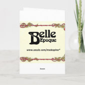 織りの女性 カード (裏面)