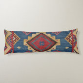 織りカリムブカラフルルー王室のイエロー  ボディピロー (裏面)