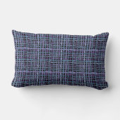 織りグラフィカルブルーラップ ランバークッション (裏面)