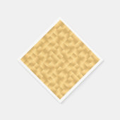 織りサテンリボン – シェード金ゴールド スタンダードカクテルナプキン (角)