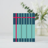 織りストライプ1 ポストカード (スタンド正面)