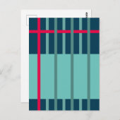 織りストライプ1 ポストカード (正面/裏面)