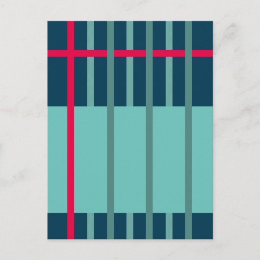 織りストライプ1 ポストカード (正面)