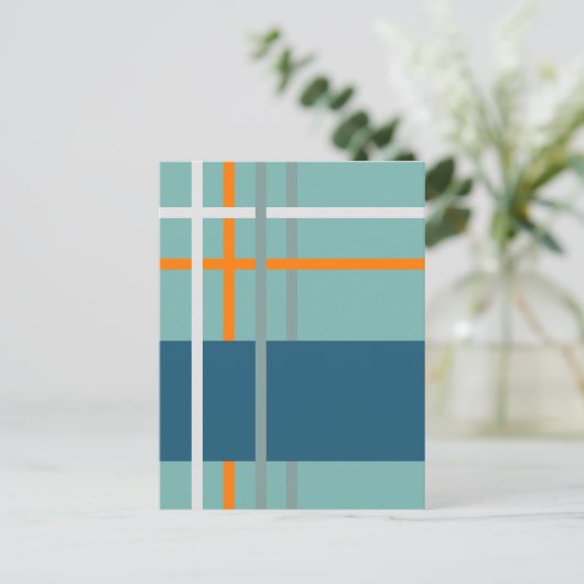 織りストライプ2 ポストカード (スタンド正面)