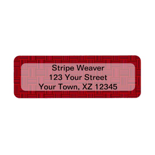 織りストライプ ラベル (正面)