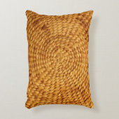 織りバストバックグラウンドテクスチャブラウン アクセントクッション (正面(垂直))