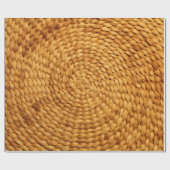 織りバストバックグラウンドテクスチャブラウン ラッピングペーパー (フラット)