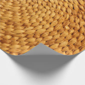 織りバストバックグラウンドテクスチャブラウン ラッピングペーパー (角)