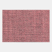 織りバーラップギフトラップ素朴- Burlap Pattern ラッピングペーパーシート (正面)