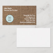 織りバーラップルックヘッシアンジュートカスタム7ライン 名刺 (正面/裏面)