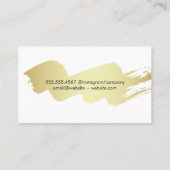 織りパターン | 爪、 ネイルポーランドボトル注 名刺 (裏面)