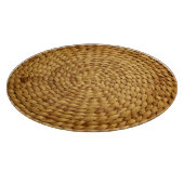 織りベース：テクスチャ付き茶色の真正性 カッティングボード (角)