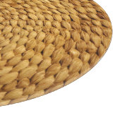 織りベース：テクスチャ付き茶色の真正性 カッティングボード (角)