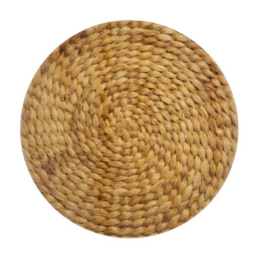 織りベース：テクスチャ付き茶色の真正性 カッティングボード (正面)