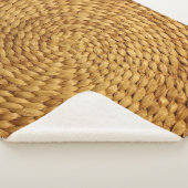 織りベース：テクスチャ付き茶色の真正性 シェルパブランケット (3/4)