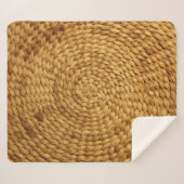 織りベース：テクスチャ付き茶色の真正性 シェルパブランケット (正面(横))