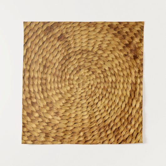 織りベース:テクスチャ付き茶色の真正性 タペストリー (正面(横))