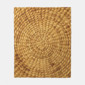 織りベース:テクスチャ付き茶色の真正性 フリースブランケット (正面)