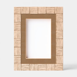 織りモダンパターンなし文字刻印フレーム レーザー彫刻フレーム