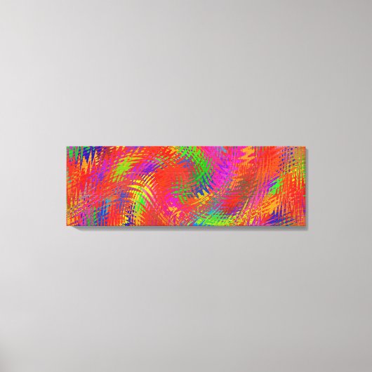 織りレインボートリプチ キャンバスプリント (正面)