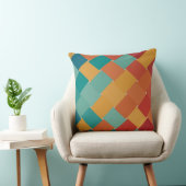 織りレトロ、ヴィンテージパターン クッション (椅子)