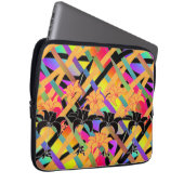 織り交ざる花模様 ラップトップスリーブ (正面右)