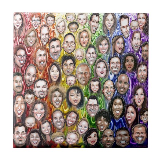 織り交ぜた人間性 タイル (正面)