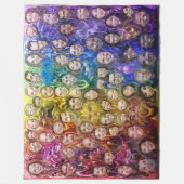 織り交ぜた感情 フリースブランケット (正面)