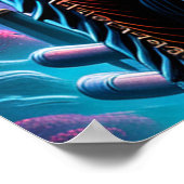 織り交ぜた枝を乗り越える ポスター (角)