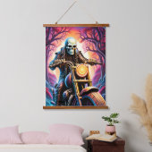 織り交ぜた枝を乗り越える 吊り下げ型タペストリー (寝室)