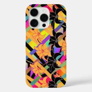 織り交ぜられた花柄 iPhone 16 PROケース