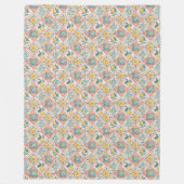 織り地中海のベッドスローシーサイドカラートーン フリースブランケット (正面)