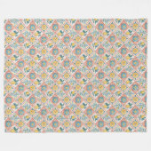 織り地中海のベッドスローシーサイドカラートーン フリースブランケット (正面(横))