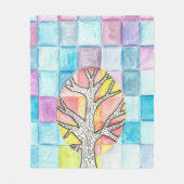 織り夕日 フリースブランケット (正面)