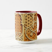 織り成されたイスラムのテクスチャ | シネマティックアーストーンマグ マグカップ (正面右)