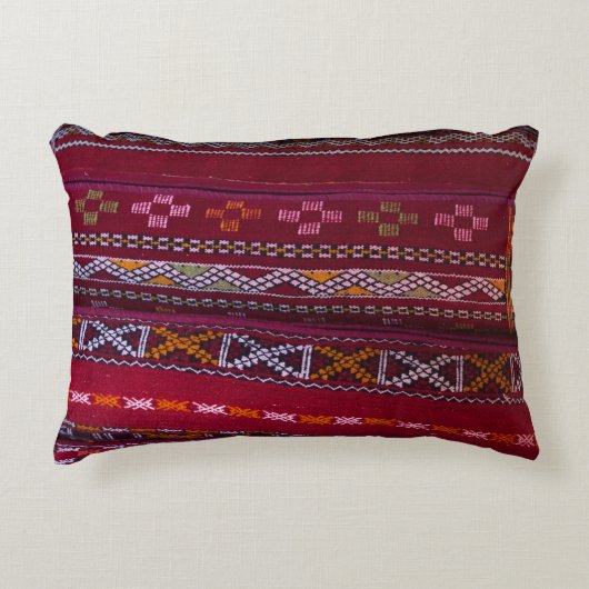 織り枕模様 アクセントクッション (正面)