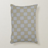 織り格子低鍵金ゴールド及び銀模様 アクセントクッション (正面(垂直))