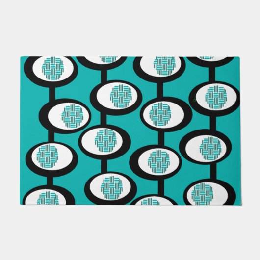 織り楕円 ドアマット (正面)