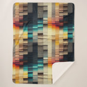 織り模様のブランケスタイリッシュット シェルパブランケット (正面)