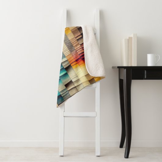 織り模様のブランケスタイリッシュット シェルパブランケット (インサイチュ)