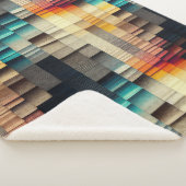 織り模様のブランケスタイリッシュット シェルパブランケット (3/4)