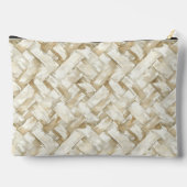 織り模様の蘭 | 化粧 アクセサリーポーチ (裏面)