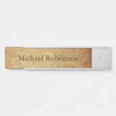 織り目加工のぶら下がったな壁の机のドアの名札 サインプレート (正面)