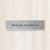 織り目加工のぶら下がったな壁の机のドアの名札 サインプレート (正面)